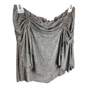 EARTHBOUND gray mini skirt with ties on sides